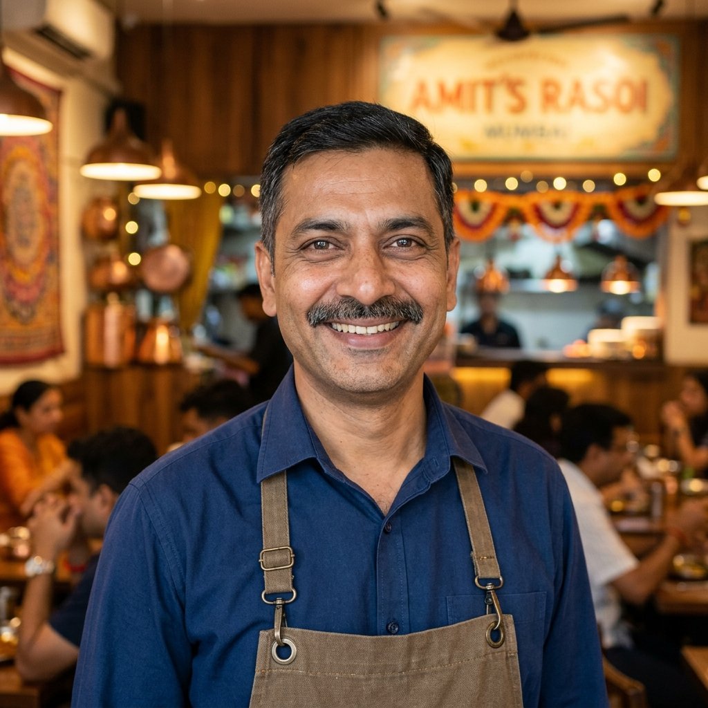 Amit Verma - Restaurant Owner & Commercial Client